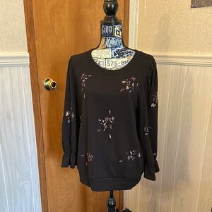 Democracy Floral Black Women's Top